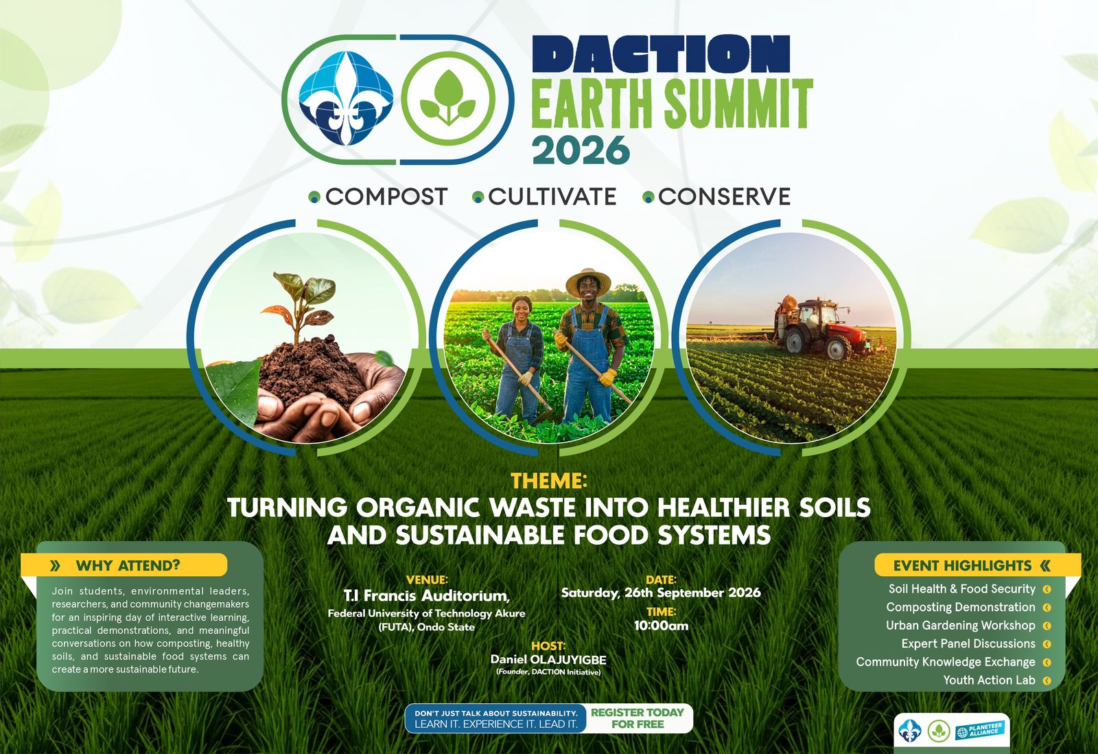 DACTION Earth Summit: Compost, Cultivate, Conserve